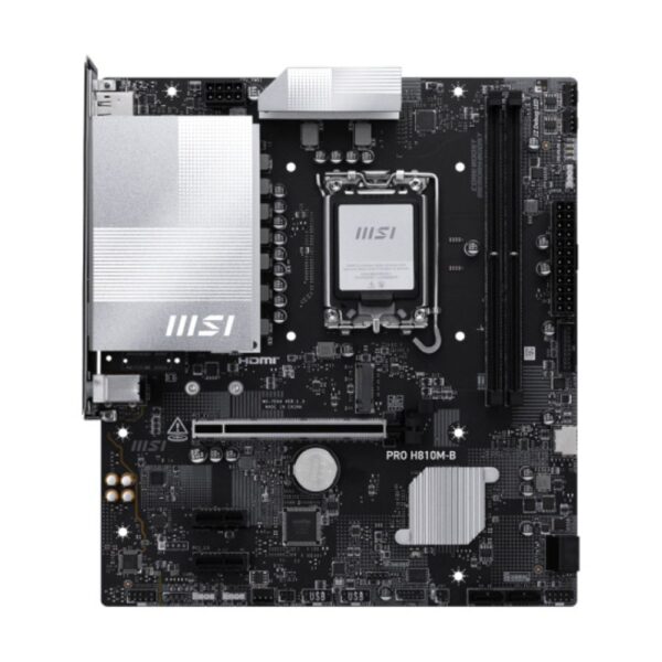 MOTHERBOARD MSI (PRO H810M-B) SOCKET 1851, 2*DDR5 6400MHZ, HDMI, DP, MICRO ATX - Imagen 2
