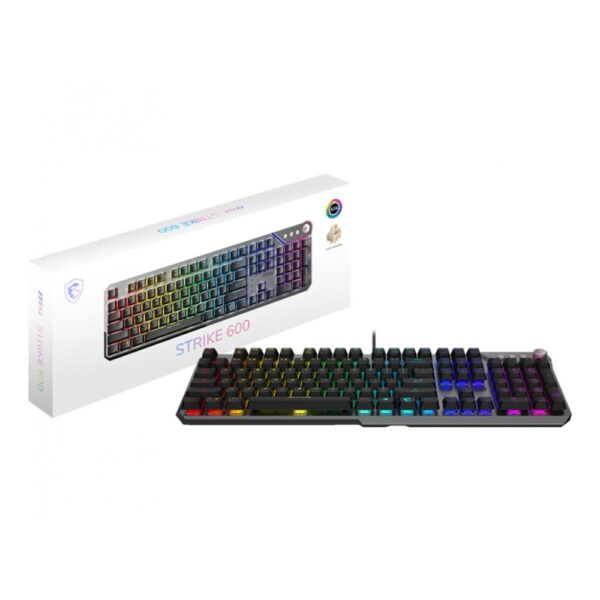 TECLADO ALAMBRICO MSI STRIKE 600 SILENT USB 2.0 - Imagen 5