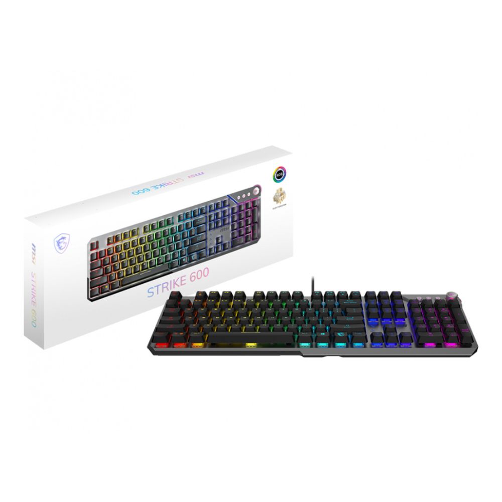 TECLADO ALAMBRICO MSI STRIKE 600 SILENT USB 2.0 - Imagen 5