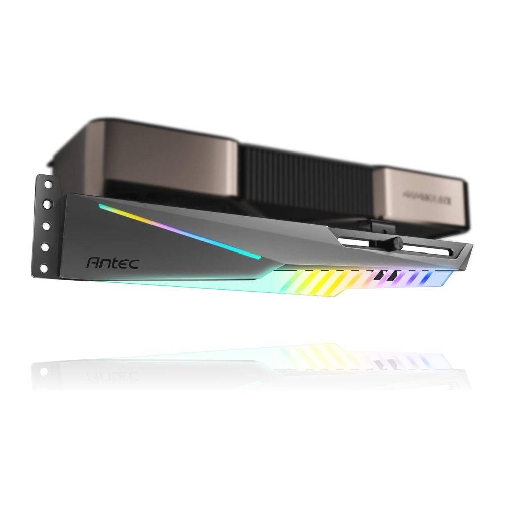 SOPORTE P/ TARJETA DE VIDEO ANTEC (AT-HGPUH-ARGB-BK) DAGGER ARGB, NEGRO - Imagen 2