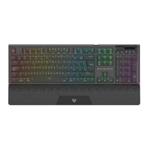 TECLADO MECANICO BALAM RUSH (BR-940382) DOMINATE EXPERT GK979L, SWITCH RED, 105 TECLAS, RGB, NEGRO