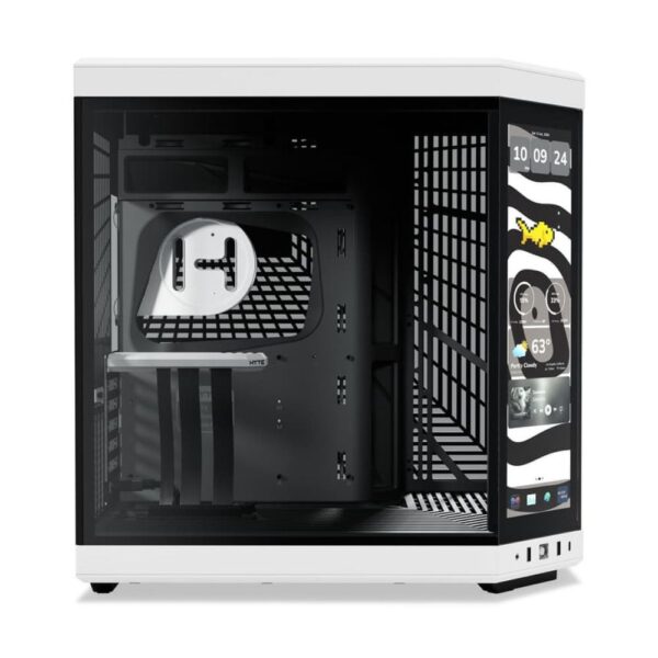 GABINETE HYTE (CS-HYTE-Y70TTI-WB) PANDA, Y70 LCD TOUCH INFINITE DE 14.9" TOUCH SCREEN,NEGRO/BLANCO - Imagen 2