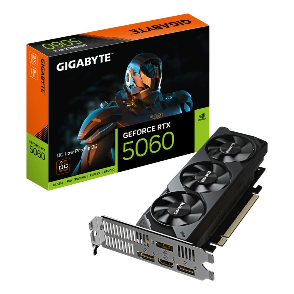TARJETA DE VIDEO GIGABYTE (GV-N5060OC-8GL) RTX 5060,8GB GDDR7,PCIE 5.0,HDMI,3*DP,3 FAN