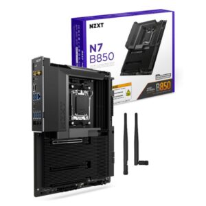 MOTHERBOARD NZXT (N7-B85XT-B1) N7 B850, AMD AM5, WI-FI, CUBIERTA NEGRA