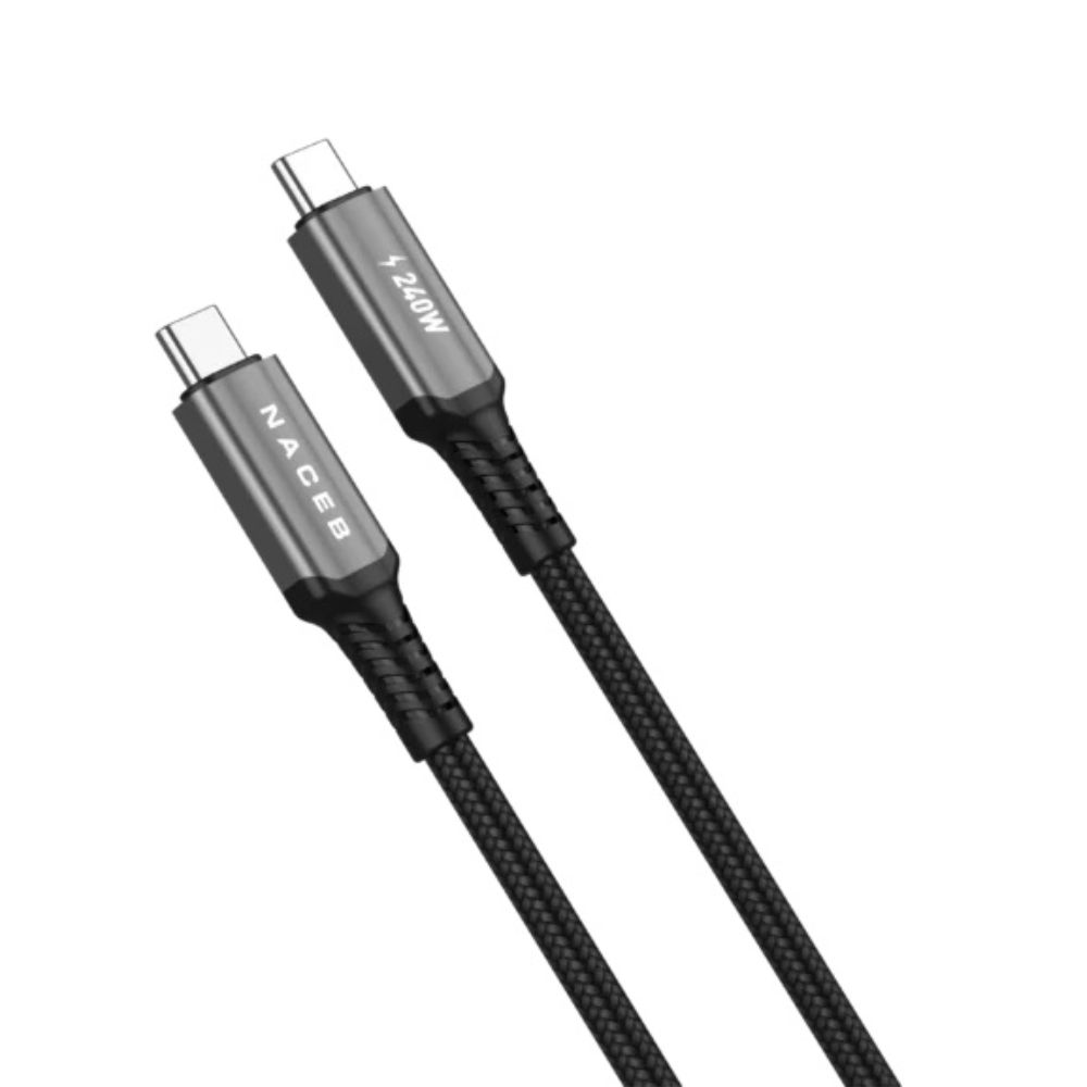 CABLE NACEB (NA-0142) USB TIPO-C A TIPO-C, 240W, 1 METRO - Imagen 3