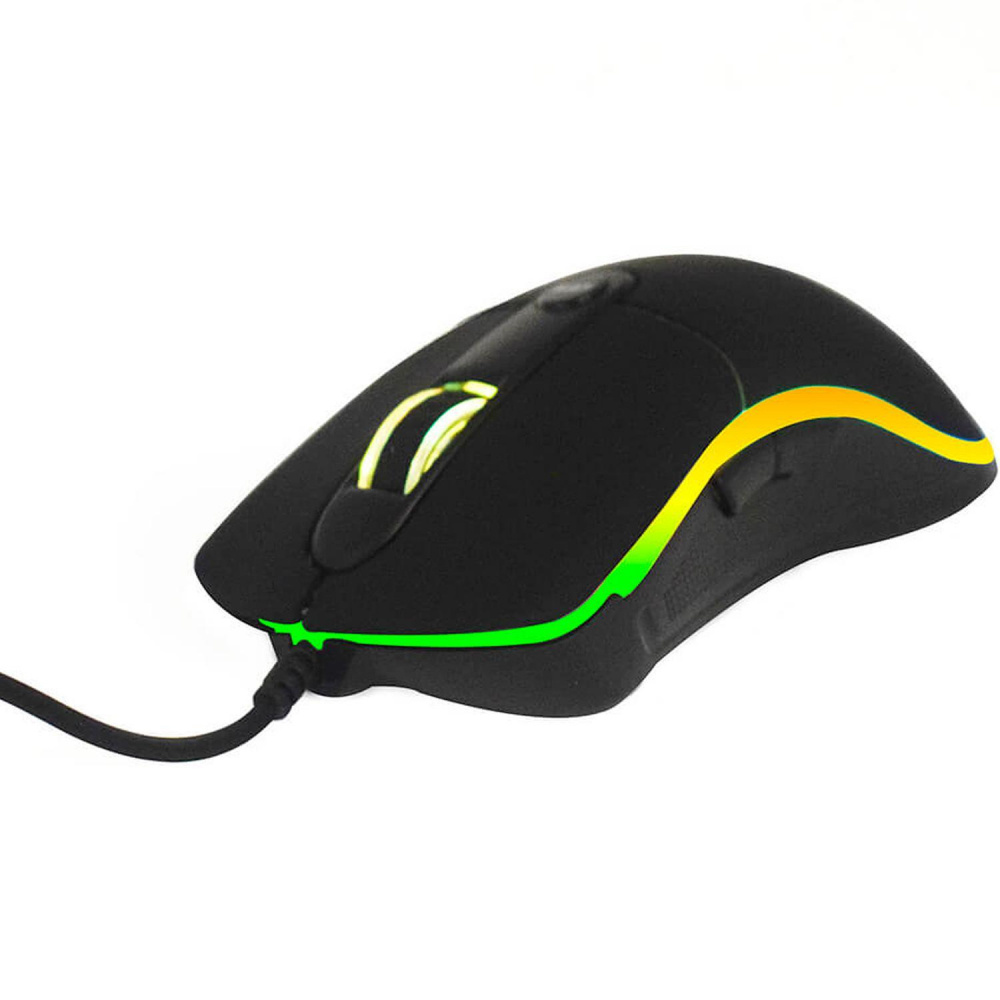 MOUSE GAMING NACEB (NA-0933) RETROILUMINADO,1000 DPI,USB,NEGRO - Imagen 2