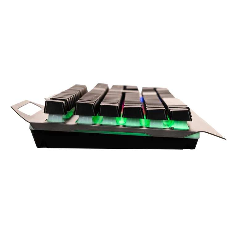 TECLADO MECANICO NACEB (NA-0966) CYBER STEEL, MEMBRANA, MULTICOLOR, 105 TECLAS, METAL-PVC, PLATA - Imagen 5
