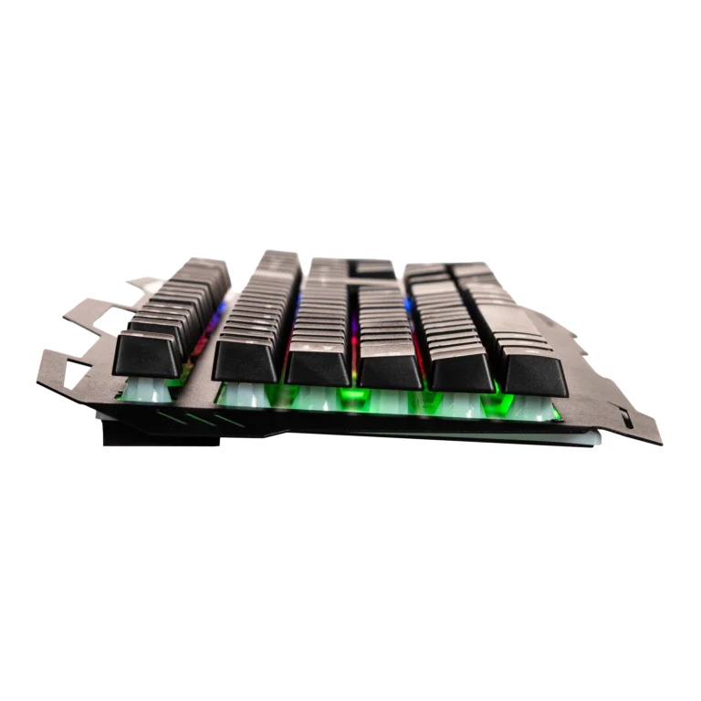 TECLADO MECANICO NACEB (NA-0967) MEMBRANA, MULTICOLOR, 105 TECLAS, METAL-PVC, USB A, NEGRO - Imagen 2