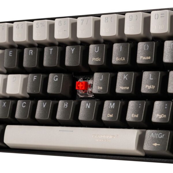 TECLADO MECANICO NACEB (NA-0968) BLACK VIPER,MECANICO,60%,SWITCH RED,7 COLORES,ANTIGHOST,NEGRO/GRIS - Imagen 5