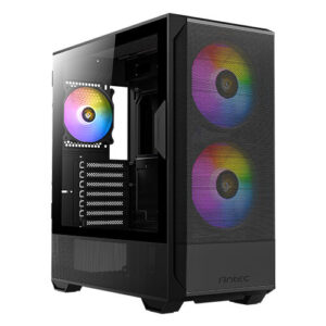 GABINETE ANTEC (NX416L) MEDIA TORRE ATX,CRISTAL,S/FUENTE,3*FAN,3*USB,NEGRO