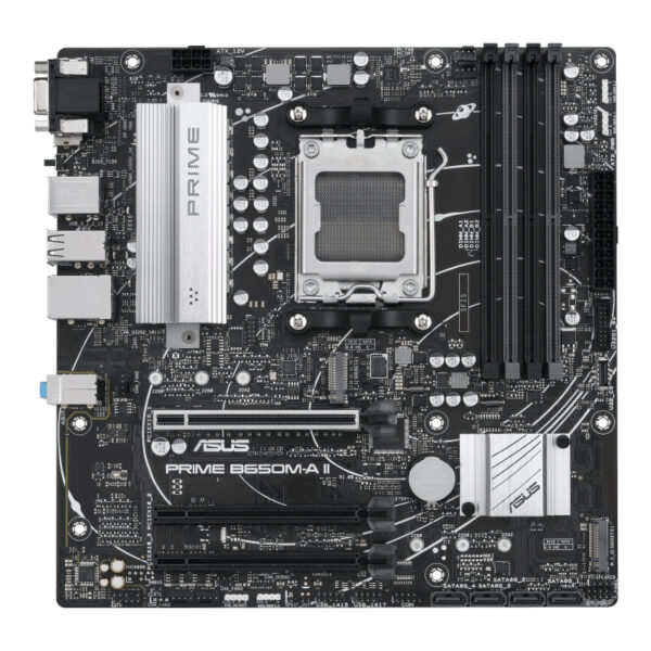 MOTHERBOARD ASUS (PRIME B650M-A II) SOCKET AM5,4* DDR5,HDMI,DP,VGA, MICRO ATX - Imagen 2