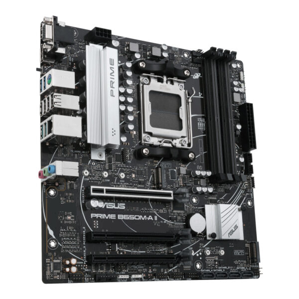 MOTHERBOARD ASUS (PRIME B650M-A II) SOCKET AM5,4* DDR5,HDMI,DP,VGA, MICRO ATX - Imagen 3