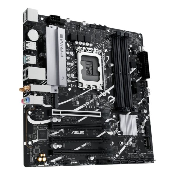 MOTHERBOARD ASUS (PRIME B760M-A AX6 II) SOCKET 1700, 4*DDR5,HDMI,DP,PCI-E 4.0,WIFI6,MATX - Imagen 4