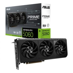 TARJETA DE VIDEO ASUS (PRIME-RTX5060-8G) 8GB GDDR7, 128BIT, PCI-E 5.0, HDMI, 3*DP, 3 FAN