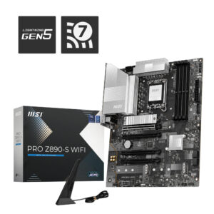 MOTHERBOARD MSI (PRO Z890-S WIFI) SOCKET 1851, 4*DDR5 9200, HDMI, DP, THUNDEBOLT, 4*M.2, ATX