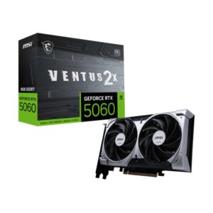 TARJETA DE VIDEO MSI (RTX 5060 8G VENTUS 2X OC) 8GB GDDR7, 2535 MHZ, 1*HDMI, 3*DP