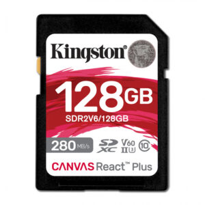 memoria-sd-sdxc-kingston-128gb-sdr2v6-128gb-canvas-react-plus-v60-uhs-ii-clase-10