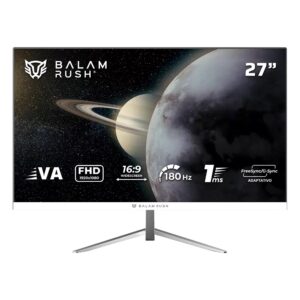 MONITOR BALAM RUSH GAMER PLANO 27P VA TITAN MTG27Y FHD 180HZ 1MS BLANCO BR 943017