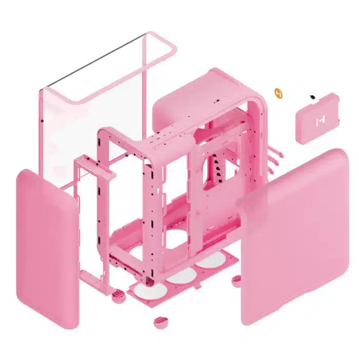 Gabinete HYTE X50 ATX Vidrio Biselado Rosa - Imagen 7