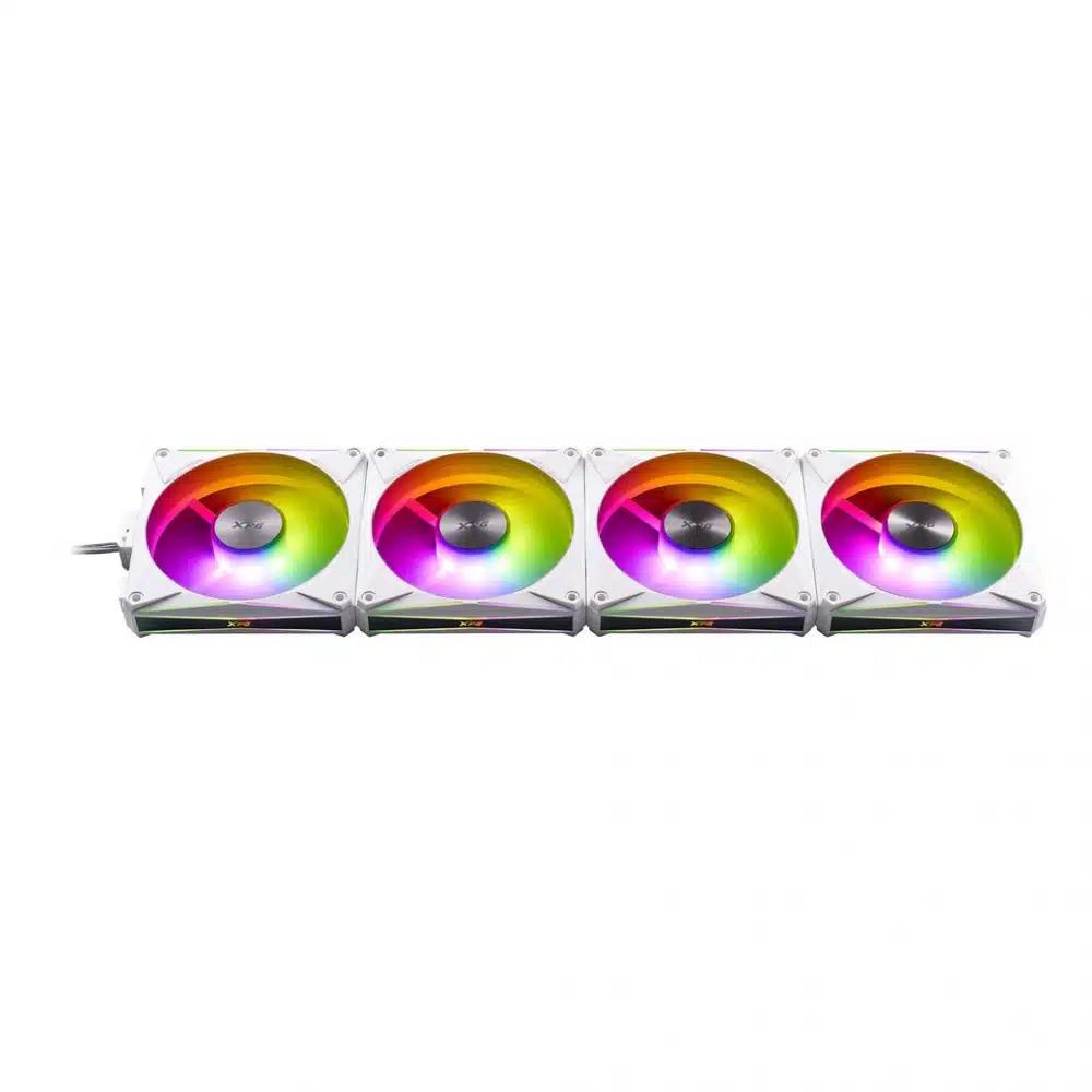 VENTILADOR ADATA XPG HURRICANE MAG RGB 4 PACK 120 MM HURRICANEMAG120ARGBPWM4C WHCWW