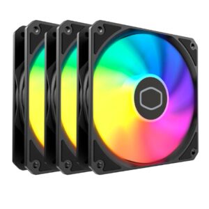 VENTILADOR P/GABINETE COOLER MASTER (MFW-B2DN-173PA-R1) MF120 LITE ARGB 3-PACK NEGRO