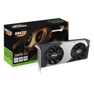 GPU INNO3D NVIDIA GEFORCE RTX 5070TWIN X2 12GB GDDR7 192BITS PCI EXPRESS 5.0 3 DP 2.1B HDMI