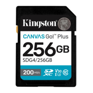 memoria-sdxc-kingston-canvas-go-plus-256gb-gen-4-clase-10-uhs-i-u3-v30-sdg4-256gb