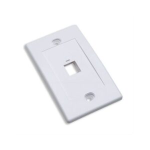 TAPA PARA CAJA 1 PERFORACION MONTAJE AL RAS INTELLINET BLANCO 163286