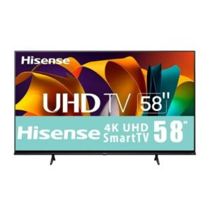 PANTALLA HISENSE 58" SMART TV LED A6NV 4K ULTRA HD NEGRO