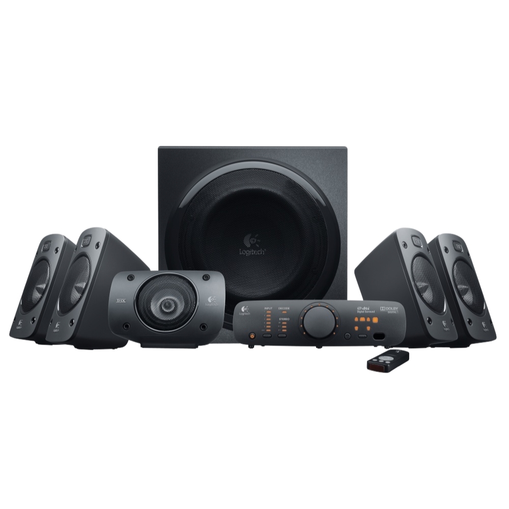 HOME THEATRE LOGITECH Z906 5.1 THX 3.5MM RCA COAX OP 500W (980-000474)