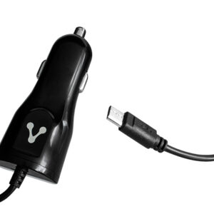 CARGADOR PARA AUTO VORAGO 1XUSB 2.0 + CABLE MICRO USB 2.4 A NEGRO AU-303
