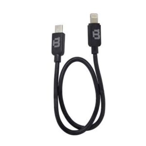 Cable de Carga Blackpcs Doble Punta V8 y Lightning 30cm Negro CABLDPP-1