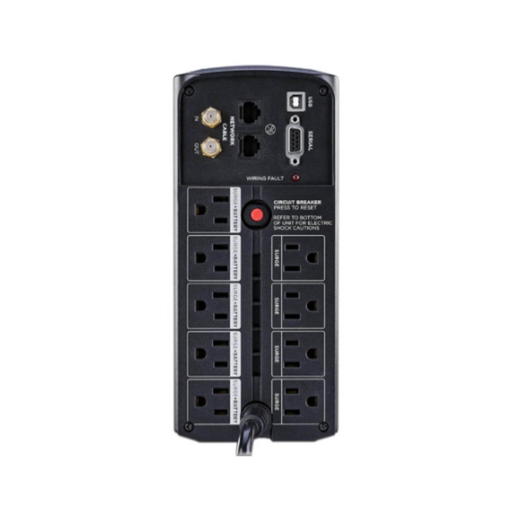 UPS/NO BREAK CYBERPOWER CP1000AVRLCDa 1000VA/600W LCD/ AVR/9CONT - Imagen 2