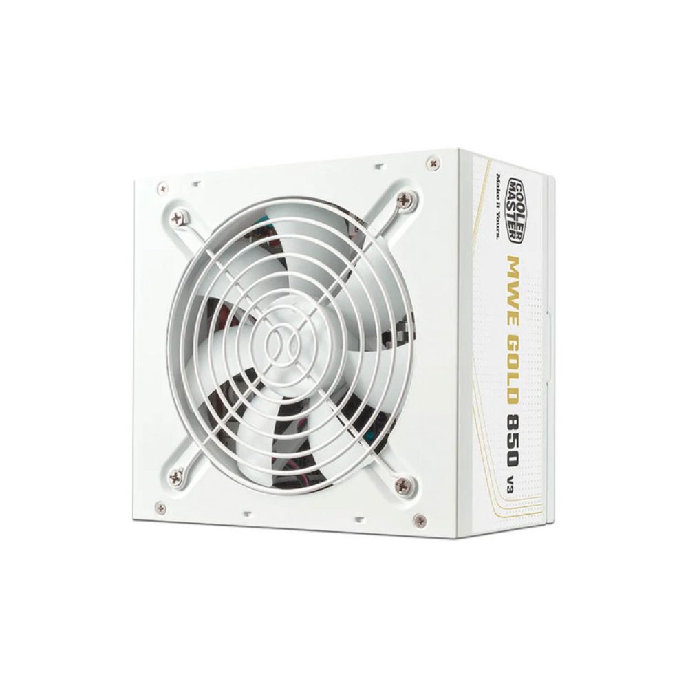 FUENTE DE PODER COOLER MASTER (MPE-8506-ACAG-GUS) MWE 8506W ATX 12V VER 3.1 PFC ACT NOMODULAR BLANCA