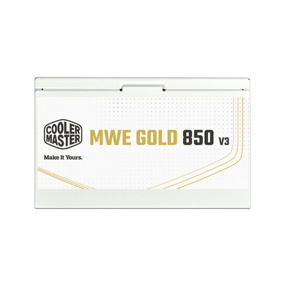 FUENTE DE PODER COOLER MASTER (MPE-8506-ACAG-GUS) MWE 8506W ATX 12V VER 3.1 PFC ACT NOMODULAR BLANCA - Imagen 2