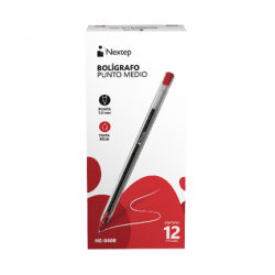 BOLIGRAFO NEXTEP 1mm CAJA/12 COLOR ROJO, NE-060R