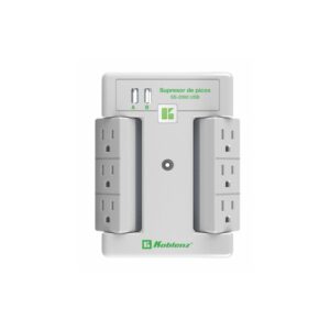 SUPRESOR KOBLENZ 6 CONT GIRATORIOS Y 2 PTOS USB 2.4A SS-2000 (00-5348-00-8)