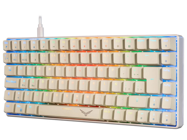 TECLADO MECANICO NACEB (NA-0970) GAMER BASILISK, RGB, 80%, COMPACTO, 84 TECLAS, GRAY - Imagen 3