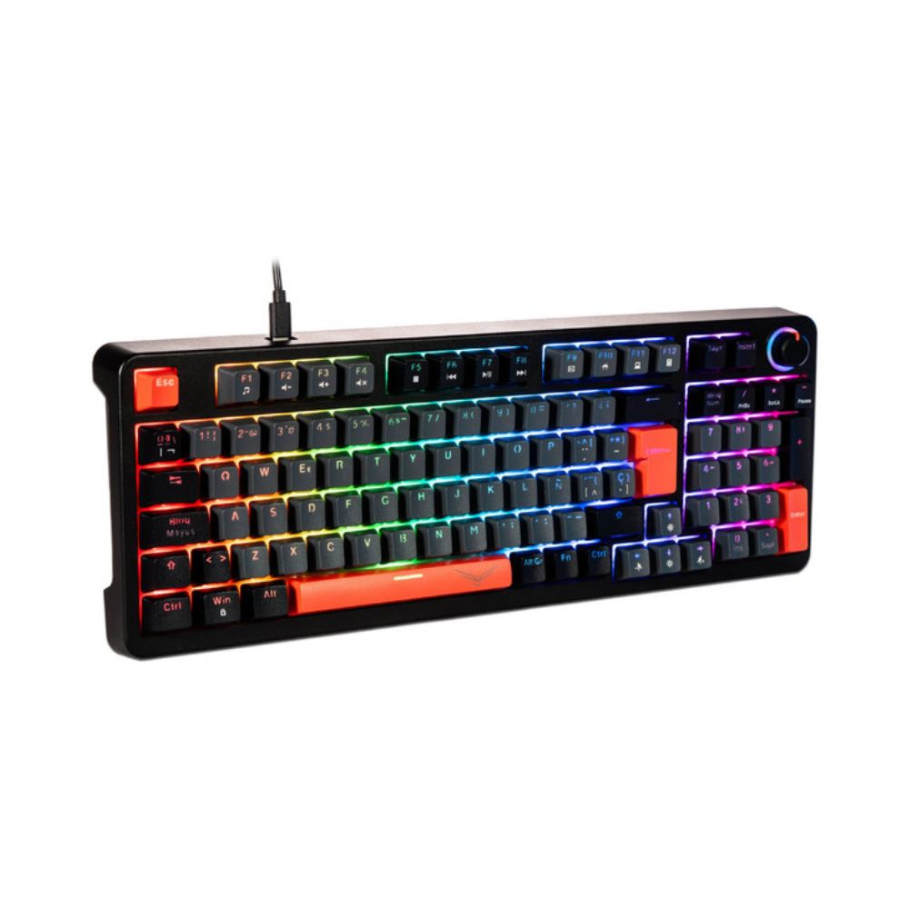 TECLADO MECANICO NACEB (NA-0972G) GAMER, RED PHYTON, SWITCH BROWN, RGB - Imagen 2