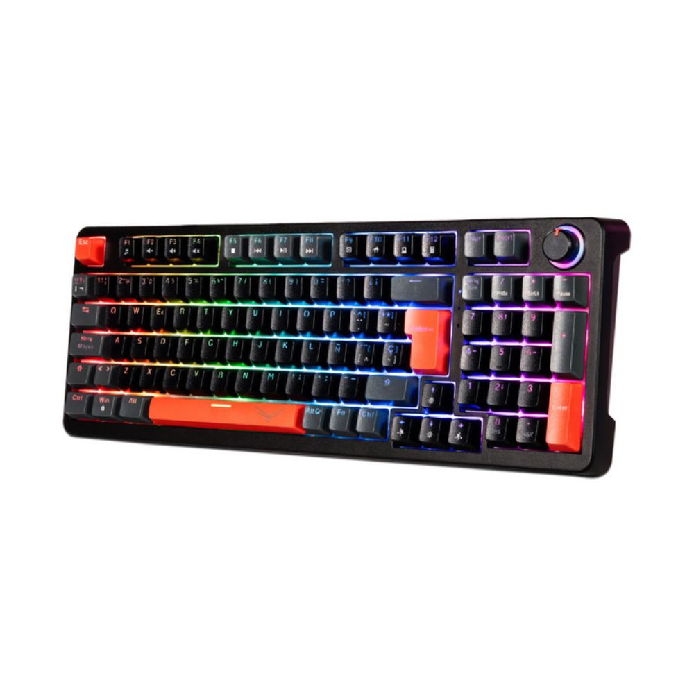 TECLADO MECANICO NACEB (NA-0972N) GAMER, RED PHYTON, SWITCH BROWN, RGB - Imagen 2