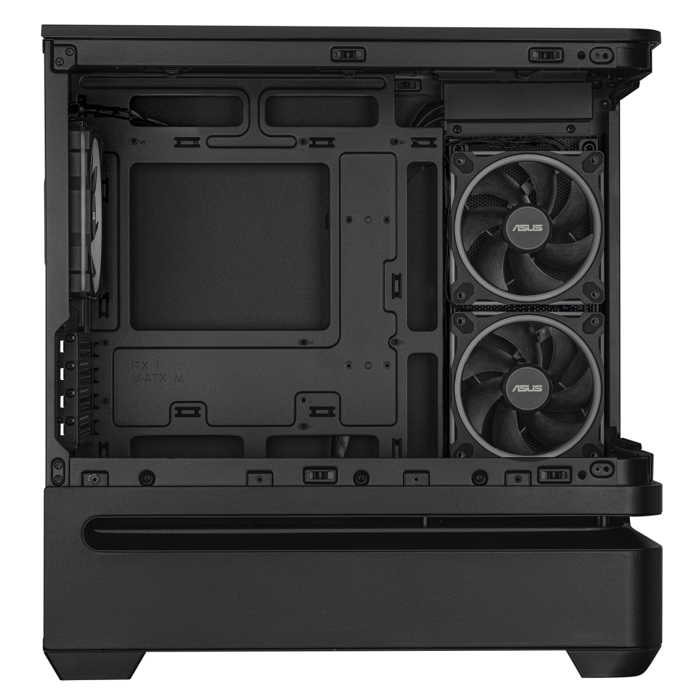 GABINETE ASUS (PRIME AP202 TG ARGB BLACK) NEGRO, MEDIA TORRE VIDRIO TEMPLADO CURVO S/FUENTE - Imagen 10