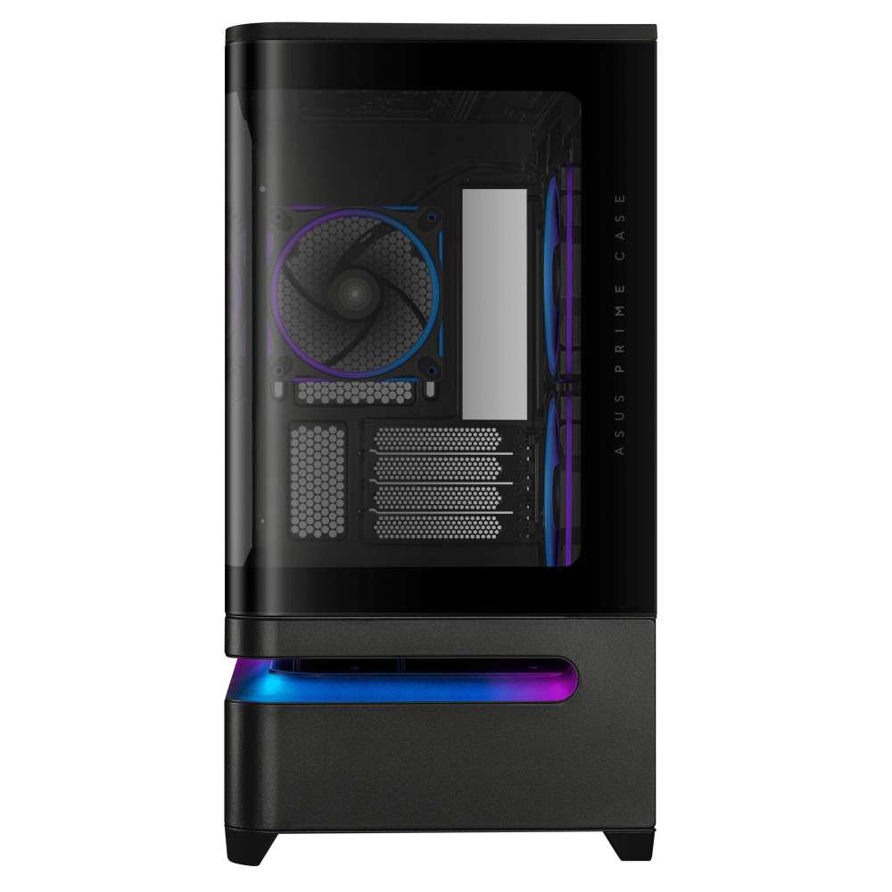 GABINETE ASUS (PRIME AP202 TG ARGB BLACK) NEGRO, MEDIA TORRE VIDRIO TEMPLADO CURVO S/FUENTE - Imagen 4