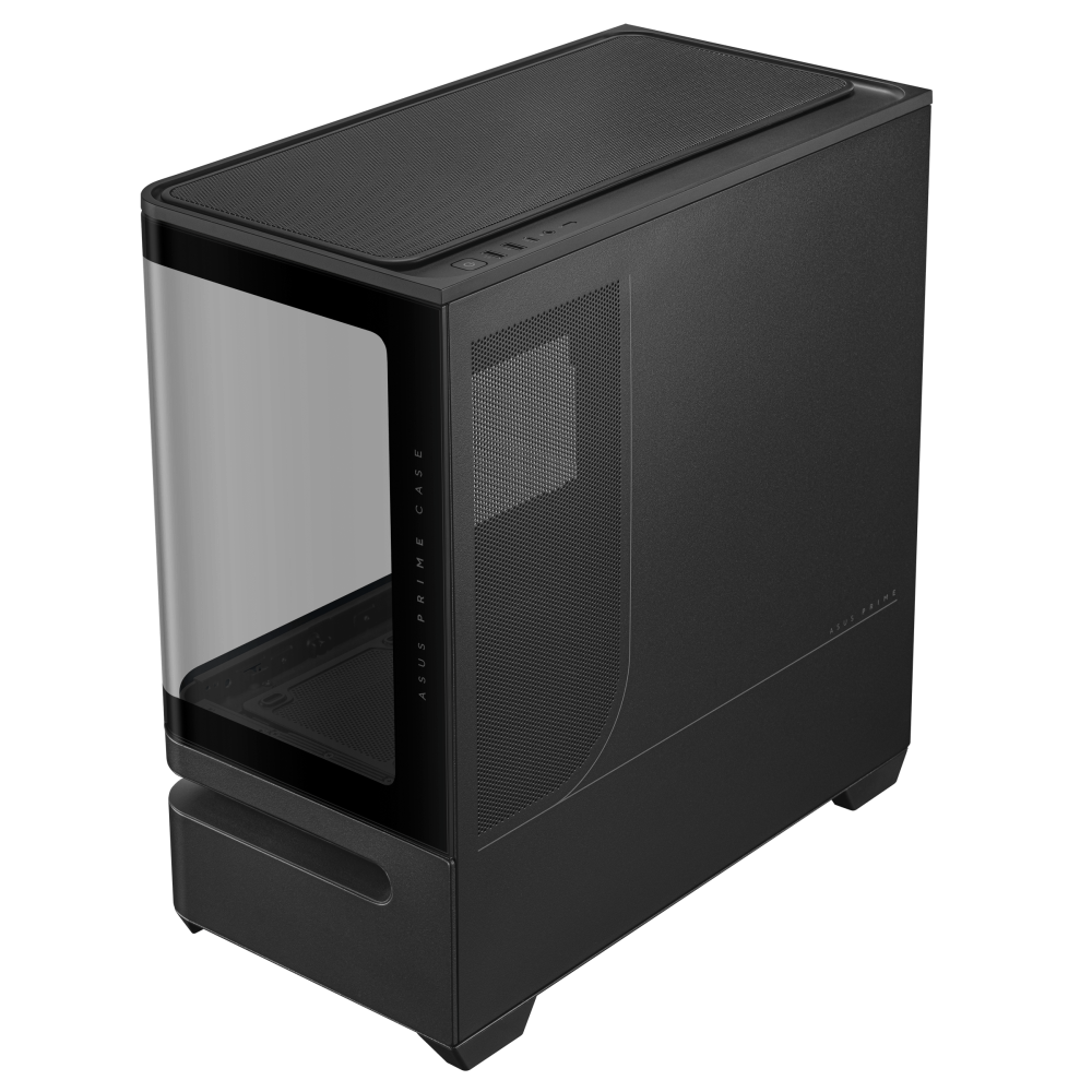 GABINETE ASUS (PRIME AP202 TG ARGB BLACK) NEGRO, MEDIA TORRE VIDRIO TEMPLADO CURVO S/FUENTE - Imagen 7