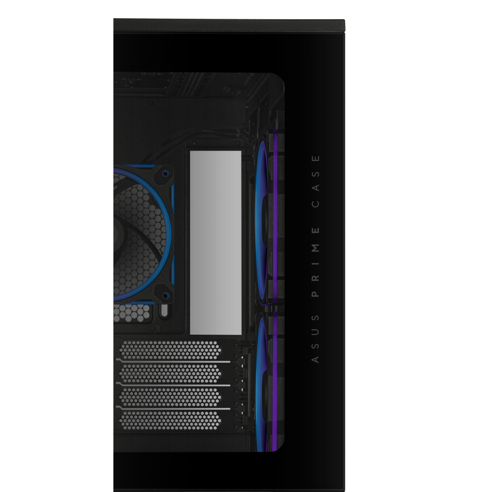 GABINETE ASUS (PRIME AP202 TG ARGB BLACK) NEGRO, MEDIA TORRE VIDRIO TEMPLADO CURVO S/FUENTE - Imagen 9