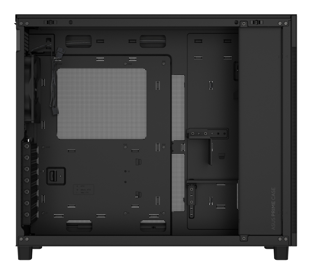GABINETE ASUS (PRIME AP303 MESH BLACK) NEGRO, MEDIA TORRE MALLA S/FUENTE - Imagen 9
