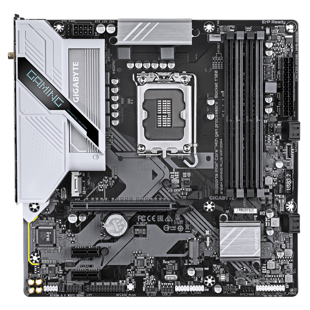 MOTHERBOARD GIGABYTE (B760M G P WIFI DDR4) SOCKET 1700 4*DDR4 3200MHZ HDMI DP WIFI MICRO ATX - Imagen 2
