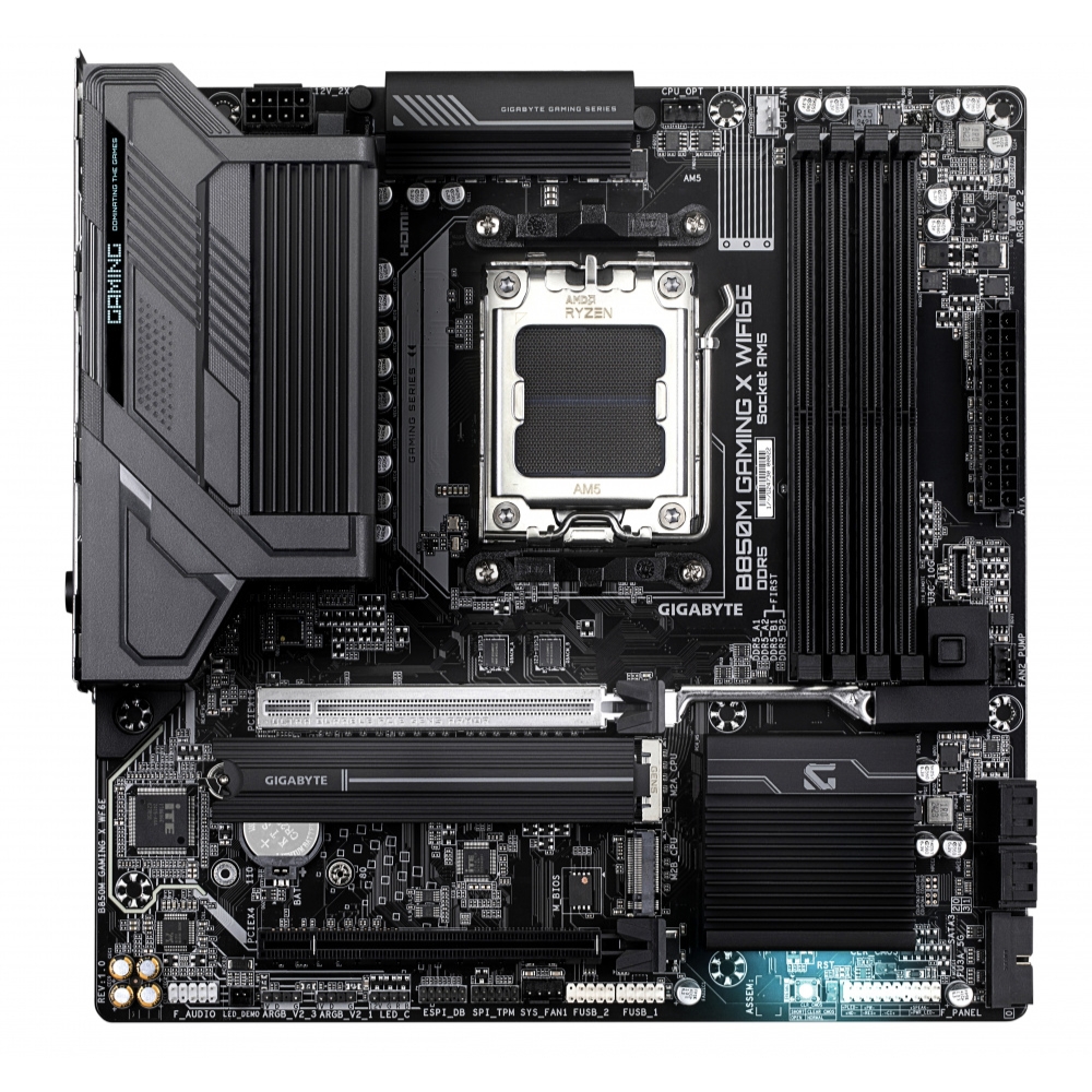 MOTHERBOARD GIGABYTE (B850M GAMING X WF6E) SOCKET AM5 4*DDR5 5200MHZ HDMI 2*DP WIFI BT ATX - Imagen 2