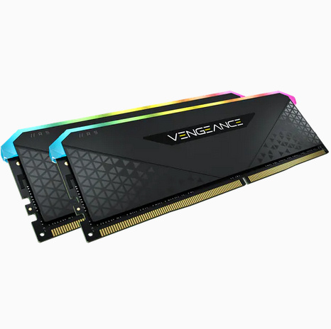 MEMORIA DIMM DDR4 CORSAIR (CMG32GX4M2E3200C16) 32GB 3200MHZ (2X16GB) VENGEANCE RGB RS, NEGRO, 1.35 - Imagen 3