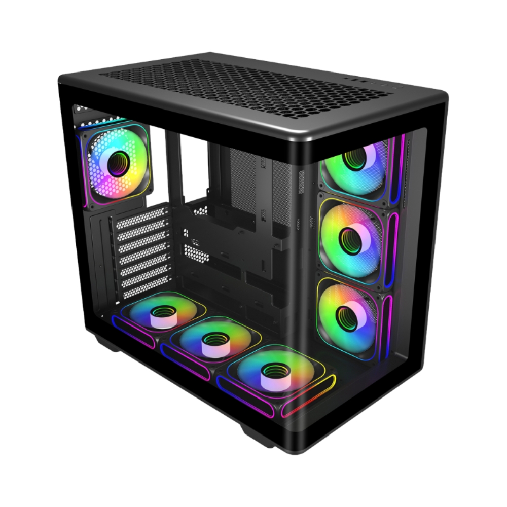 Gabinete Cooler Master Elite 600 Black con 7 Ventiladores ARGB Sin Fuente E600-KGNN-S02 - Imagen 2