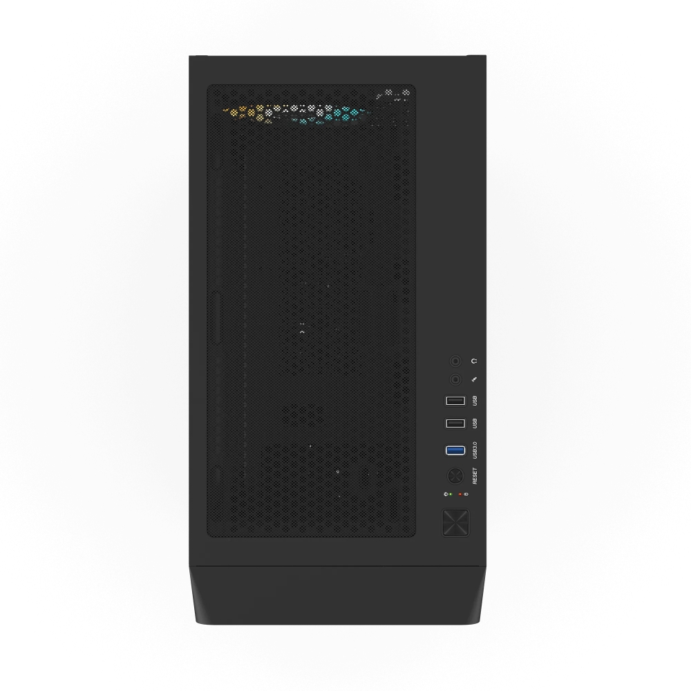 GABINETE GIGABYTE (GB-C103GP65G5) C103 MICRO ATX FUENTE 650W GOLD 1 FAN PANEL IZQ CRISTAL NEGRO - Imagen 3